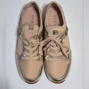 ​GUESS Quilted Sneakers - Rose Gold & Pink New Coquette Sz U.5